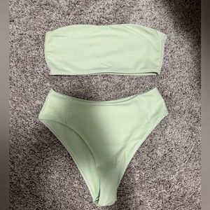 Zaful - Lime Green Bathing Suit